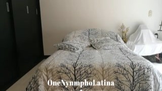 Young Latina With Beautiful Dress Masturbates!She Comes