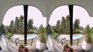 Our First Time Fucking on a Balcony - Virtual Real Porn