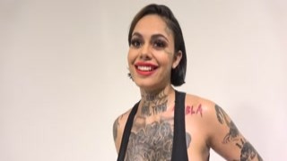 Interview with busty tattooed babe Genevieve Sinn